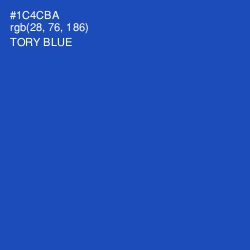 #1C4CBA - Tory Blue Color Image