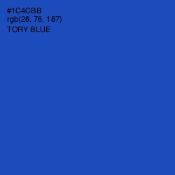 #1C4CBB - Tory Blue Color Image