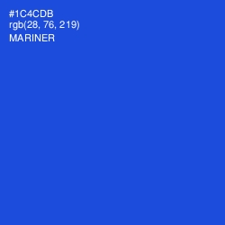 #1C4CDB - Mariner Color Image