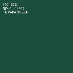 #1C4E3E - Te Papa Green Color Image