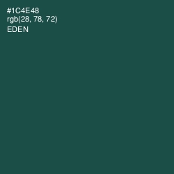 #1C4E48 - Eden Color Image