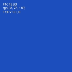 #1C4EBD - Tory Blue Color Image