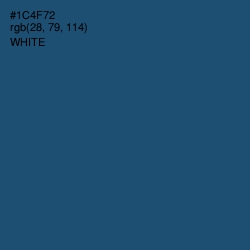 #1C4F72 - Chathams Blue Color Image