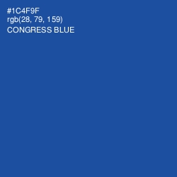 #1C4F9F - Congress Blue Color Image