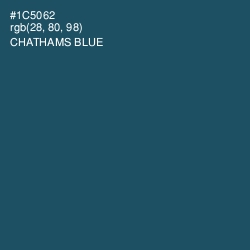 #1C5062 - Chathams Blue Color Image