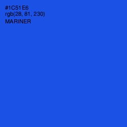 #1C51E6 - Mariner Color Image