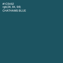 #1C5462 - Chathams Blue Color Image