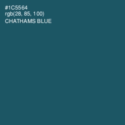 #1C5564 - Chathams Blue Color Image