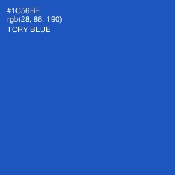 #1C56BE - Tory Blue Color Image