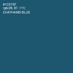 #1C576F - Chathams Blue Color Image