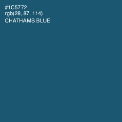 #1C5772 - Chathams Blue Color Image