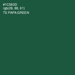 #1C583D - Te Papa Green Color Image