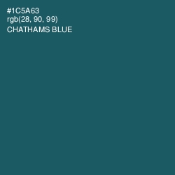 #1C5A63 - Chathams Blue Color Image