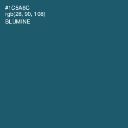 #1C5A6C - Blumine Color Image