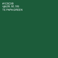 #1C5C3B - Te Papa Green Color Image