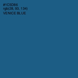 #1C5D86 - Venice Blue Color Image