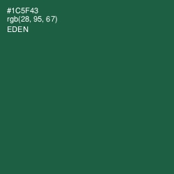 #1C5F43 - Eden Color Image