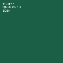 #1C5F47 - Eden Color Image