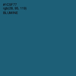 #1C5F77 - Blumine Color Image