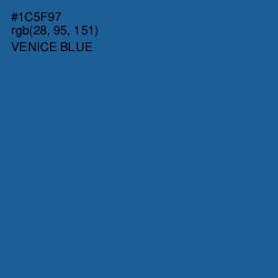 #1C5F97 - Venice Blue Color Image