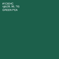#1C604C - Green Pea Color Image