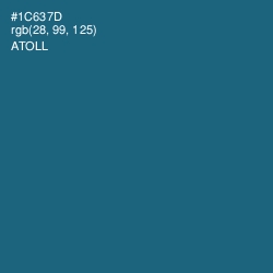 #1C637D - Atoll Color Image