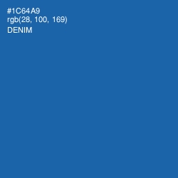 #1C64A9 - Denim Color Image