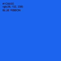 #1C66EE - Blue Ribbon Color Image