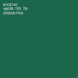 #1C674C - Green Pea Color Image