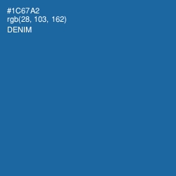 #1C67A2 - Denim Color Image