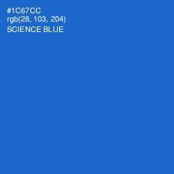 #1C67CC - Science Blue Color Image