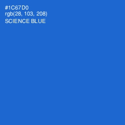 #1C67D0 - Science Blue Color Image