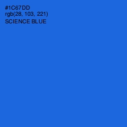 #1C67DD - Science Blue Color Image