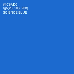 #1C6AD0 - Science Blue Color Image