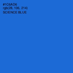 #1C6AD6 - Science Blue Color Image