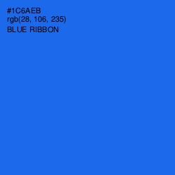 #1C6AEB - Blue Ribbon Color Image