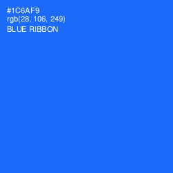 #1C6AF9 - Blue Ribbon Color Image