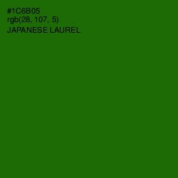 #1C6B05 - Japanese Laurel Color Image