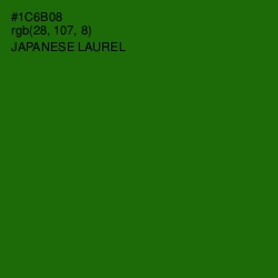 #1C6B08 - Japanese Laurel Color Image