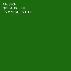 #1C6B0E - Japanese Laurel Color Image