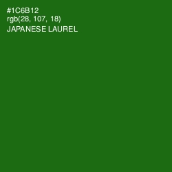 #1C6B12 - Japanese Laurel Color Image