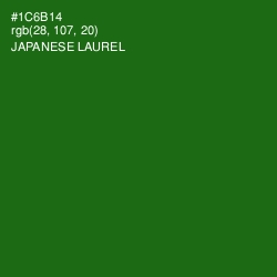 #1C6B14 - Japanese Laurel Color Image