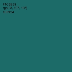 #1C6B69 - Genoa Color Image