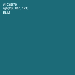 #1C6B79 - Elm Color Image