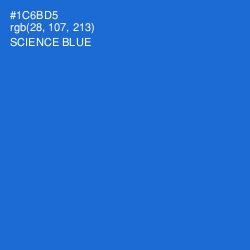 #1C6BD5 - Science Blue Color Image