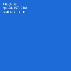 #1C6BD8 - Science Blue Color Image