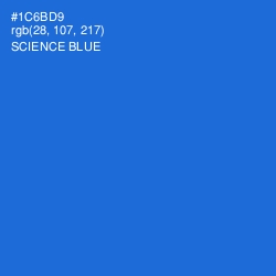 #1C6BD9 - Science Blue Color Image