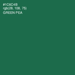 #1C6C4B - Green Pea Color Image