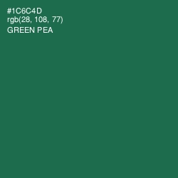 #1C6C4D - Green Pea Color Image