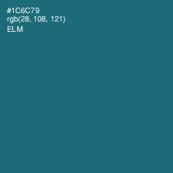 #1C6C79 - Elm Color Image